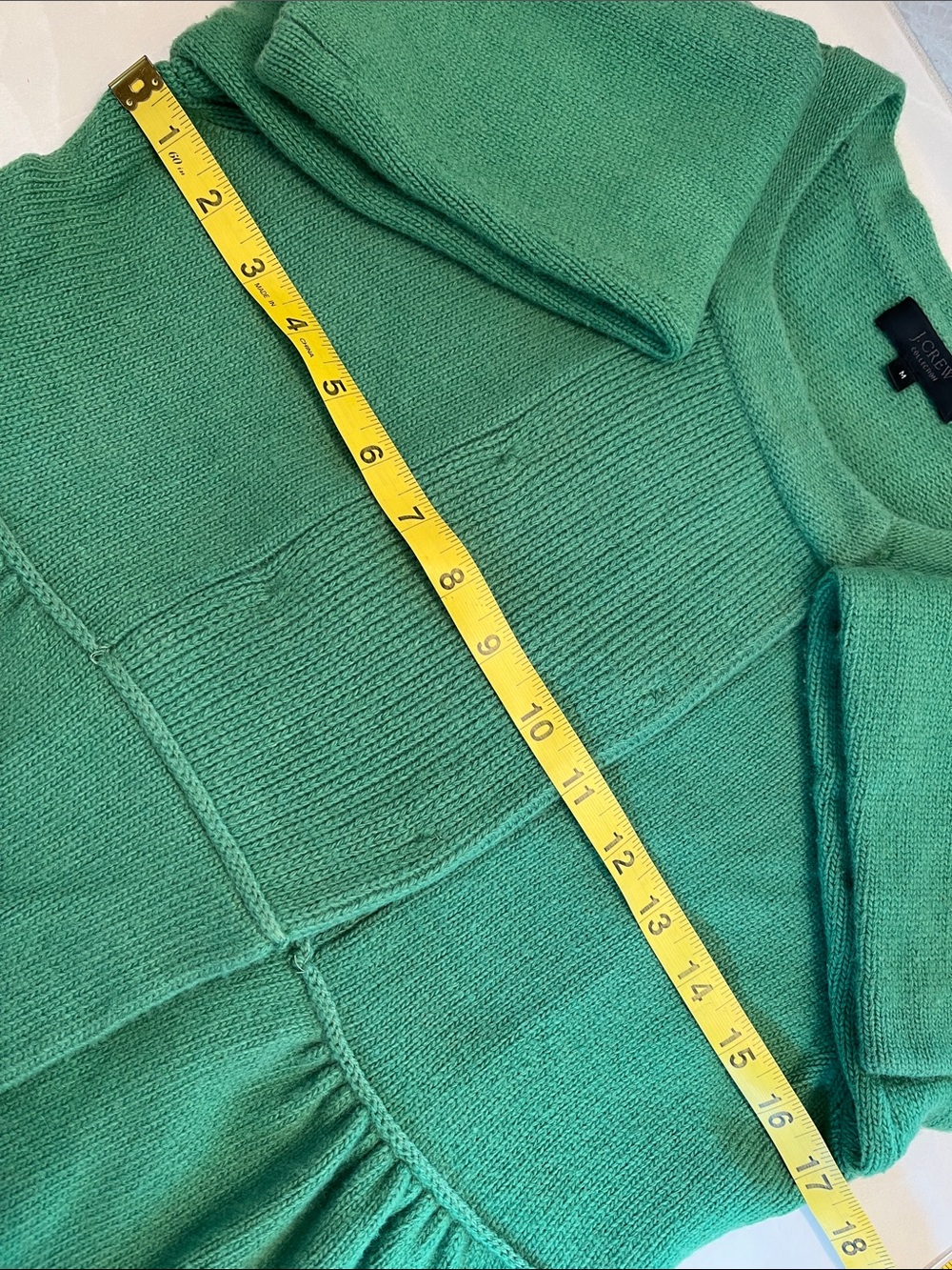 J. CREW🍀Double Breasted Peplum Wool Blend Sweater - Picture 7 of 10